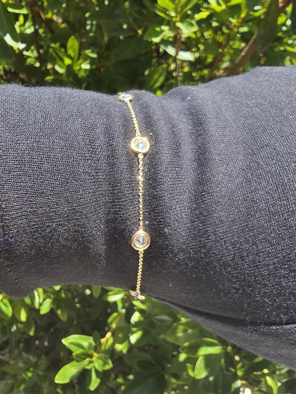 Tiffany & Co Diamonds by The Yard 7 stone Bracelet in a Tiffany Box, Estate Buy